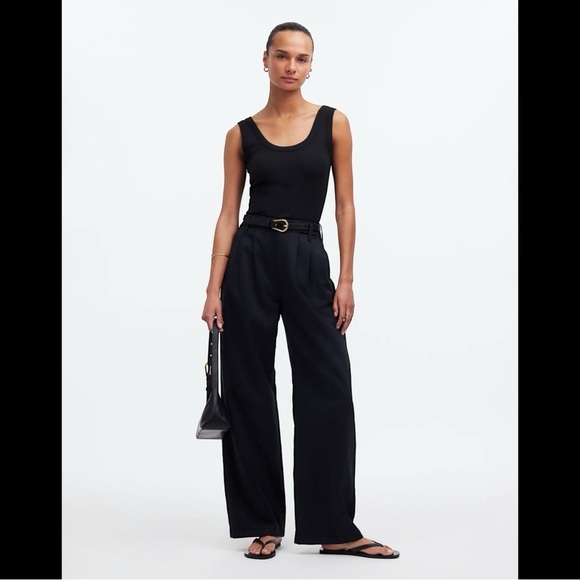Madewell Pants - Madewell Harlow Black Wide-Leg Pant 16 Buisness Casual Soft